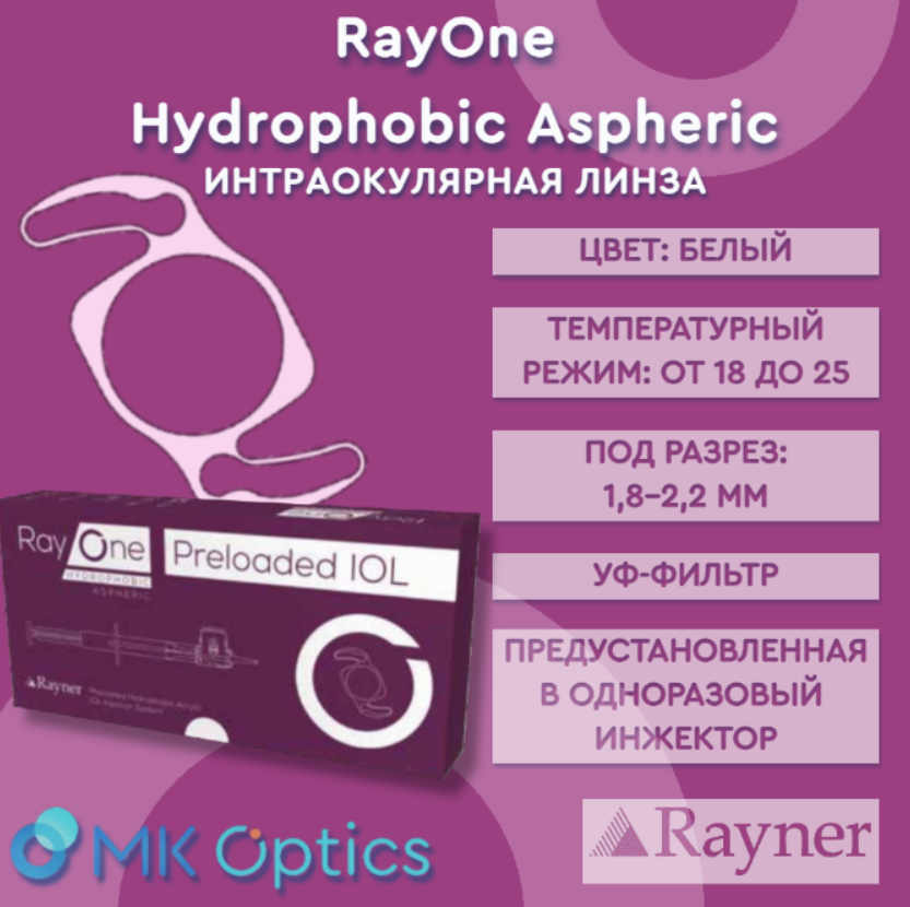 RayOne Hydrophobic Aspheric D -10,00