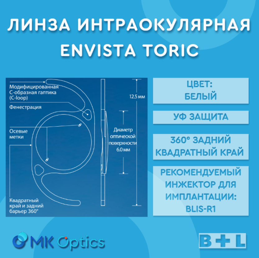 EnVista Toric D +22,50 cyl +02,00