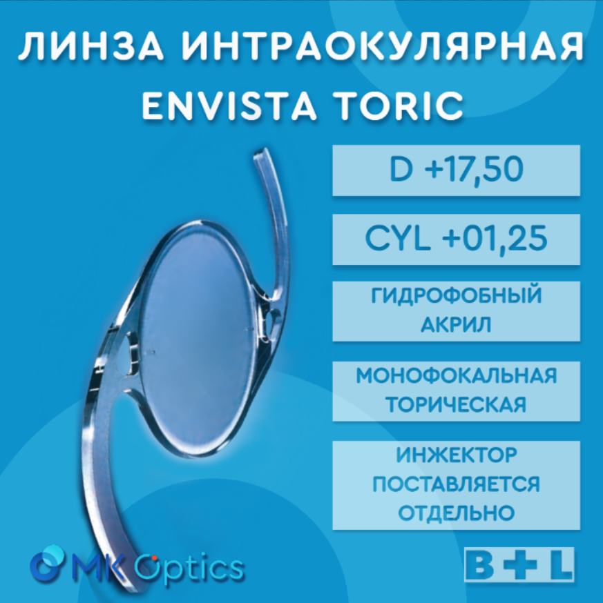 EnVista Toric D +17,50 cyl +01,25
