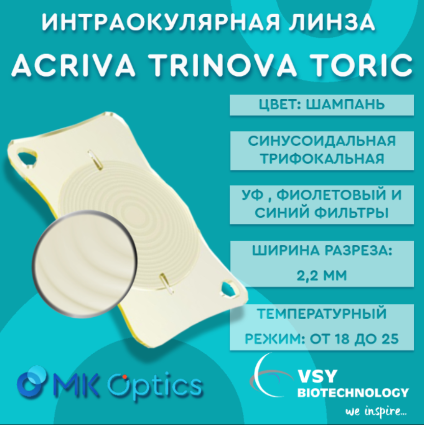 Acriva Trinova Toric D +27,00 cyl +01,50