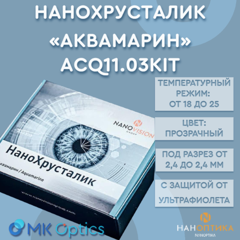 Линза интраокулярная Аквамарин KIT D +21,50